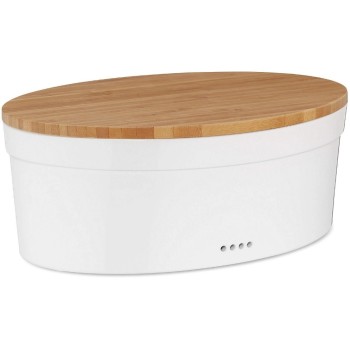 Kela Brotkasten Salena, Keramik/Bambus, 14x36.5x12.5cm Kela Brotkasten Salena, Keramik/Bambus, 14x36.5x12.5cm