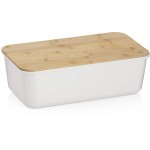 Kela Brotkasten Apart, Bambs/Kunststoff, white