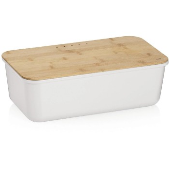 Kela Brotkasten Apart, Bambs/Kunststoff, Weiss Kela Brotkasten Apart, Bambs/Kunststoff, Weiss