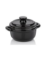 Kela Plat à gratin Malin Ø 10 cm, Rond, Noir