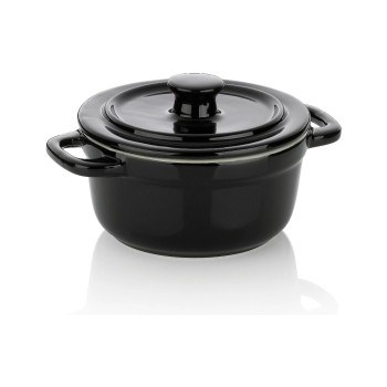 Kela Plat à gratin Malin Ø 14 cm, Rond, Noir