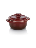 Kela Plat à gratin Malin Ø 10 cm, Rond, Rouge