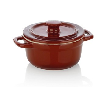 Kela Plat à gratin Malin Ø 14 cm, Rond, Rouge