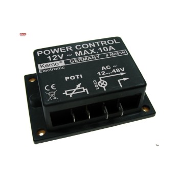 Kemo Electonic Dimmer M063N, 12 - 48 V/AC, max. 10 A Kemo Electonic Dimmer M063N, 12 - 48 V/AC, max. 10 A