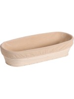 Kesper panier de fermentation Ovale en rotin avec housse 35 x 15 x 8 cm
