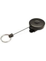 Robert Rieffel Porte-carte KB-MINI Badge 120 cm, avec clip, noir