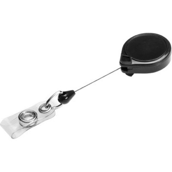 Rieffel Ausweishalter with Gürtelclip, for Badge, black , 1 Stück