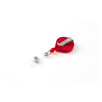 Rieffel Ausweishalter with Gürtelclip, for Badge, red, 1 Stück