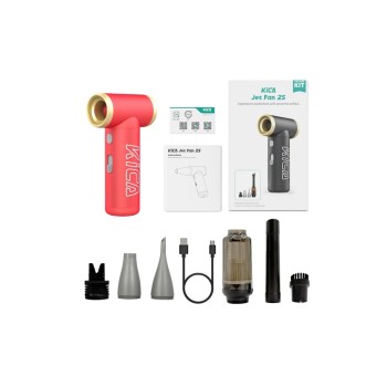 KiCA Jet Fan 2S Vacuum Kit, Rot
