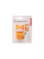 Kikkerland Porte-brosse à dents Chien Orange/Blanc