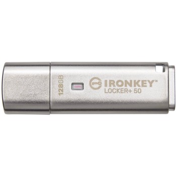 Kingston IronKey Locker+ 50 128GB, USB3.2 (Typ-A), AES-256 Encrypted Kingston IronKey Locker+ 50 128GB, USB3.2 (Typ-A), AES-256 Encrypted