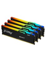FURY Beast RGB DDR5 64GB 4-Kit 6000MT/s, 4x 16GB, CL40-40-40, 1.35V, 288Pin, XMP