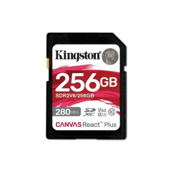 Kingston Carte SDXC Canvas React Plus V60 256 GB Kingston Carte SDXC Canvas React Plus V60 256 GB