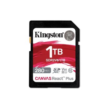 Kingston Carte SDXC Canvas React Plus V60 1000 GB Kingston Carte SDXC Canvas React Plus V60 1000 GB