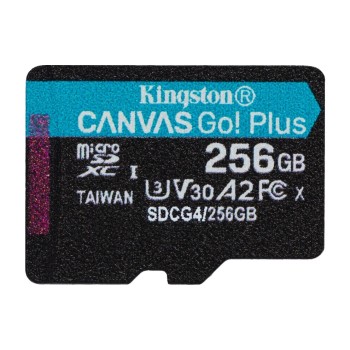 Kingston Carte microSDXC Canvas Go! Plus 256 GB, sans adaptateur Kingston Carte microSDXC Canvas Go! Plus 256 GB, sans adaptateur