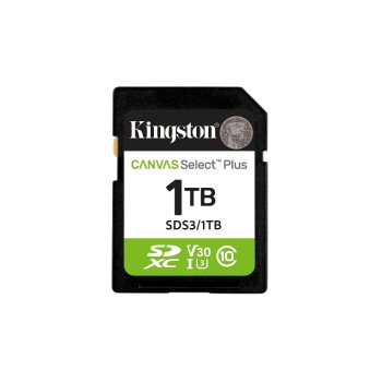 Kingston Carte SDXC Canvas Select Plus Gen3 1000 GB Kingston Carte SDXC Canvas Select Plus Gen3 1000 GB