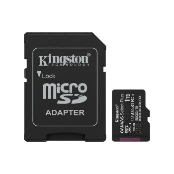 Kingston Carte microSDXC Canvas Select Plus Gen3 1000 GB Kingston Carte microSDXC Canvas Select Plus Gen3 1000 GB