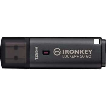 Kingston IronKey Locker+ 50 G2 128GB, USB3.2 (Typ-A), AES-256 Encrypted, FIPS 197