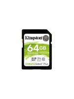Canvas Select Plus SDXC Card 64GB Kingston, UHS-I U1, read 100MB/s, write 10MB/s