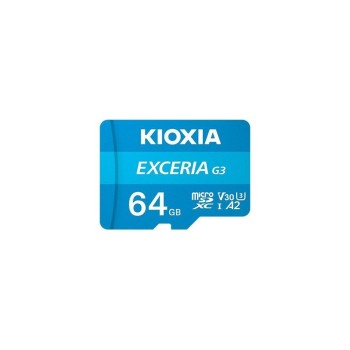 Kioxia mSDHC EXCERIA G3 64GB INK ADAP, A2/V30, Lesen: 160MB/s, Schreiben: 50MB/s Kioxia mSDHC EXCERIA G3 64GB INK ADAP, A2/V30, Lesen: 160MB/s, Schreiben: 50MB/s