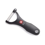 Kisag Couteau économe Croix suisse universelle Noir