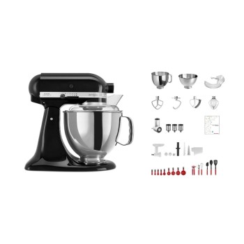 KitchenAid Robot ménager Artisan KSM200 Noir brillant KitchenAid Robot ménager Artisan KSM200 Noir brillant