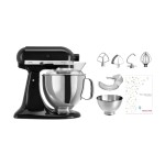 KitchenAid Küchenmaschine Artisan KSM200 sw, Schüssel: 4.8L Inhalt, robust, stabil