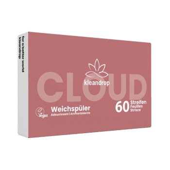 Kleandrop Weichspülerstreifen - Clouds, 60 Stück Kleandrop Weichspülerstreifen - Clouds, 60 Stück