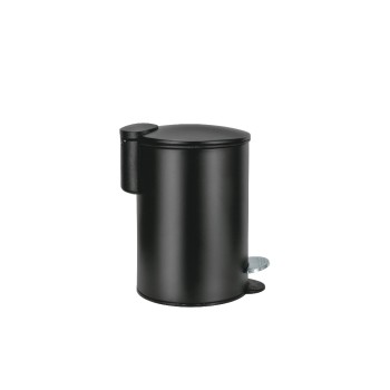Kleine Wolke Treteimer Silence black , Metall, 3 Liter