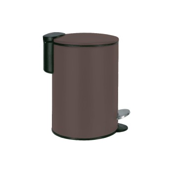 Kleine Wolke Treteimer Silence Nussbraun, Metall, 3 Liter, Soft Close