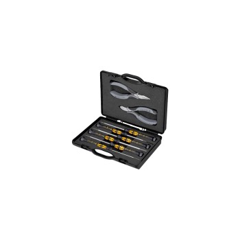 Knipex Elektronikzangen-Set 8-teilig, 8x Schraubenz./Greifz. Knipex Elektronikzangen-Set 8-teilig, 8x Schraubenz./Greifz.
