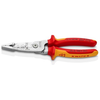 Knipex Multifunktions-Elektrikerzange 200mm, Kopf poliert, VDE geprüft Knipex Multifunktions-Elektrikerzange 200mm, Kopf poliert, VDE geprüft