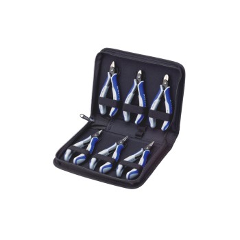 KNIPEX Präzisions-Elektronikzangen-Set, 6-teil m. WZ f. Arb. an Elektr. Bauteilen KNIPEX Präzisions-Elektronikzangen-Set, 6-teil m. WZ f. Arb. an Elektr. Bauteilen