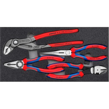 Zangen-Set, in Schaumstoffeinlage