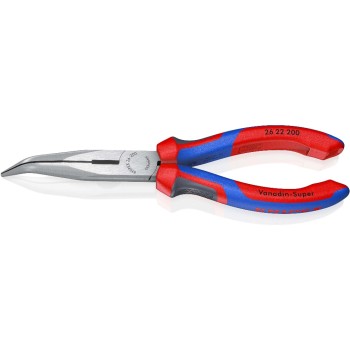 Knipex Pince à becs demi-ronds coudé avec tranchant Knipex Pince à becs demi-ronds coudé avec tranchant