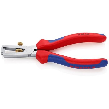 Knipex Abisolierzange 160 mm, verchromt mit Mehrkomponenten-Hüllen Knipex Abisolierzange 160 mm, verchromt mit Mehrkomponenten-Hüllen