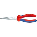 Knipex Flachrundzange avec Schneide 200 mm, verchromt avec Mehrkomponenten-Hüllen