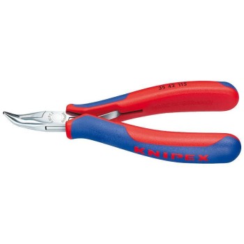 Knipex Elektronik-Greifzange 115 mm, flach-runde Backen Knipex Elektronik-Greifzange 115 mm, flach-runde Backen