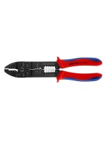 Knipex Crimpzange schwarz 240 mm, für isolierte Kabelschuhe/Steckverbinder