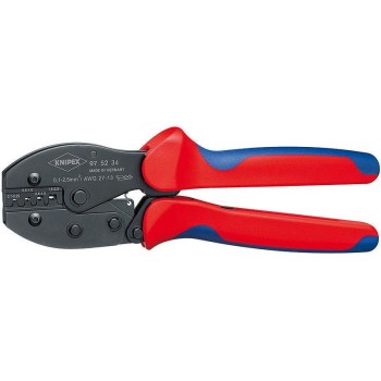 Knipex PreciForce Crimpzange 220 mm, brüniert mit Mehrkomponenten-Hüllen Knipex PreciForce Crimpzange 220 mm, brüniert mit Mehrkomponenten-Hüllen