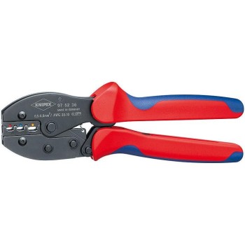 Knipex PreciForce Crimpzange 220 mm, brüniert mit Mehrkomponenten-Hüllen Knipex PreciForce Crimpzange 220 mm, brüniert mit Mehrkomponenten-Hüllen