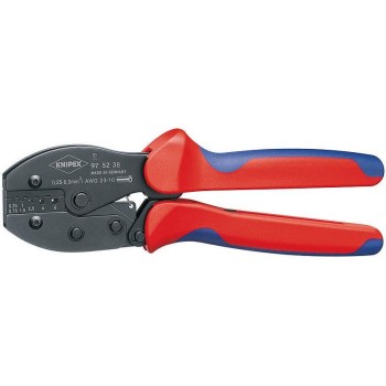 Knipex PreciForce Crimpzange 220 mm, brüniert mit Mehrkomponenten-Hüllen Knipex PreciForce Crimpzange 220 mm, brüniert mit Mehrkomponenten-Hüllen