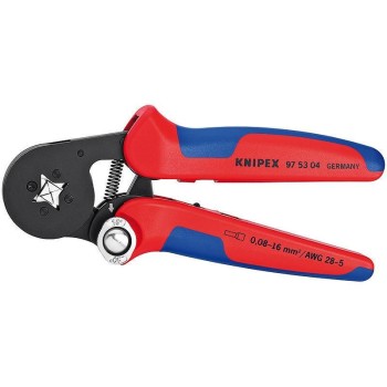 Knipex Selbsteinstellende Crimpzange 180 mm, für Aderendhülsen 0,08 - 10 + 16 mm² Knipex Selbsteinstellende Crimpzange 180 mm, für Aderendhülsen 0,08 - 10 + 16 mm²