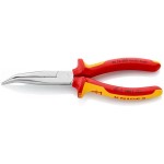 Knipex Pince à becs demi-ronds 200 mm 1000 V avec tranchant chromé