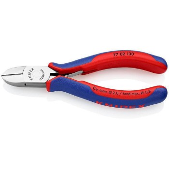Knipex Elektronik-Seitenschneider 130 mm, spiegelpoliert,harter Draht 0,8 Ø mm Knipex Elektronik-Seitenschneider 130 mm, spiegelpoliert,harter Draht 0,8 Ø mm
