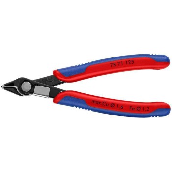 Knipex Electronic Super Knips 125 mm, brüniert mit Drahtklemme Knipex Electronic Super Knips 125 mm, brüniert mit Drahtklemme