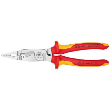 Knipex Elektro-Installationszange 200 mm, verchromt Knipex Elektro-Installationszange 200 mm, verchromt