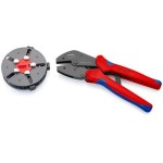 Knipex Pince à sertir 250 mm avec 3 inserts interchangeables