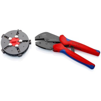 Knipex Crimpzange MultiCrimp 250 mm, 5xWechseleinsätzen Knipex Crimpzange MultiCrimp 250 mm, 5xWechseleinsätzen