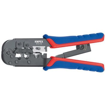 Knipex Crimpzange für Westernstecker 190 mm, brüniert Mehrkomponenten-Hüllen Knipex Crimpzange für Westernstecker 190 mm, brüniert Mehrkomponenten-Hüllen